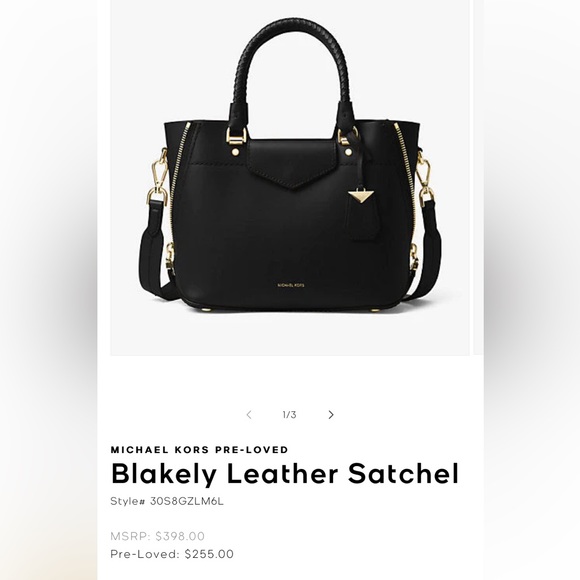 DIVORCE CLEARANCE-TAKING OFFERS MK Blakely Leather Satchel - Picture 14 of 17